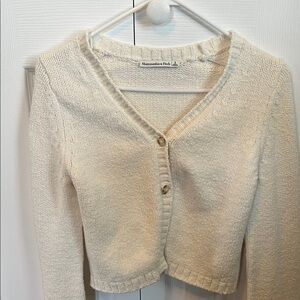 Abercrombie & Fitch Women's Off-White Cardigan